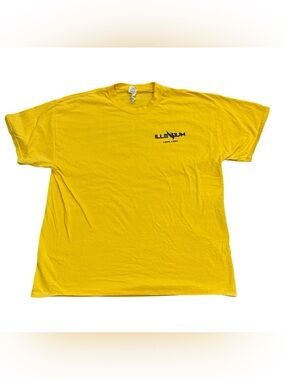 Illenium Ascend Tour Crew Yellow Short Sleeve T Shirt Mens XL EDM DJ Electronic